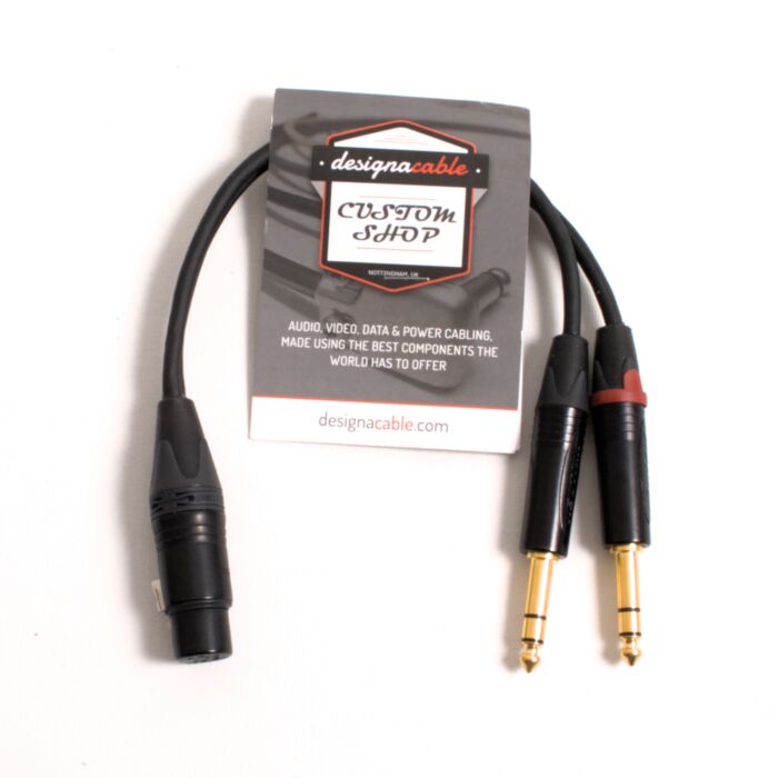 20cm Balanced Stereo Headphones Adaptor, NC4FXX-BAG TO NP3X-B MOGAMI 3106