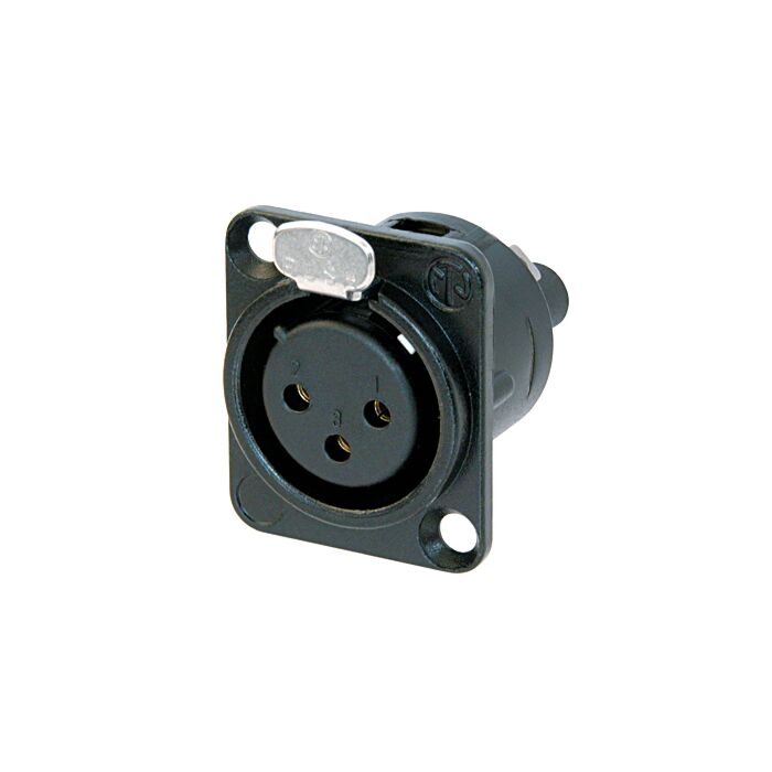 Neutrik NC3FD-S-1-B. DL Series XLR. Female socket