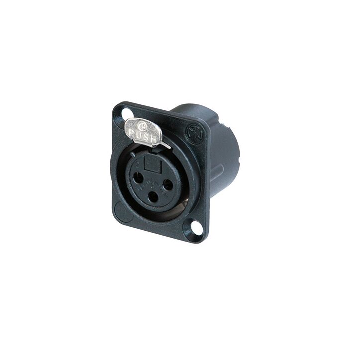 Neutrik NC3FD-LX-HA-BAG. DLX Crimp Series XLR. Female socket