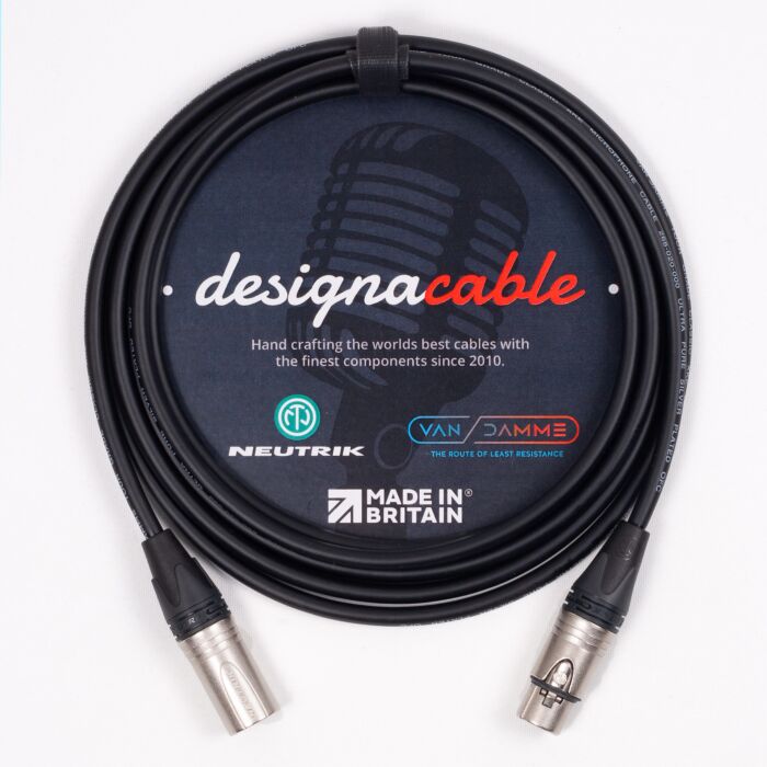 Van Damme Balanced Cable Neutrik XLR to XLR Cables Best Microphone Patch Leads Black