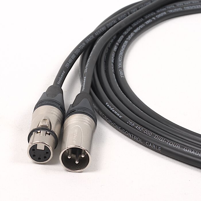 DMX Turn Around Cables 5 Pin Female to 3 Pin Male XLR Lead