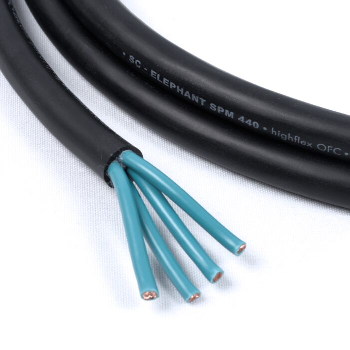 Sommer Speaker Cable Elephant Robust SPM440. 4x4mm² PVC 11mm OD 490-0051-440