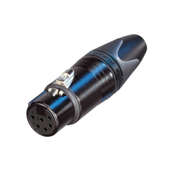 Neutrik 6 Pin NC6FXX-B Gold Female XLR Connector