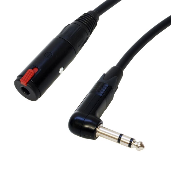 Van Damme IEM Extension Lead. IN-EAR MONITORING Stereo Headphone 1/4" Jack Cable Neutrik TRS Jack Male to Female