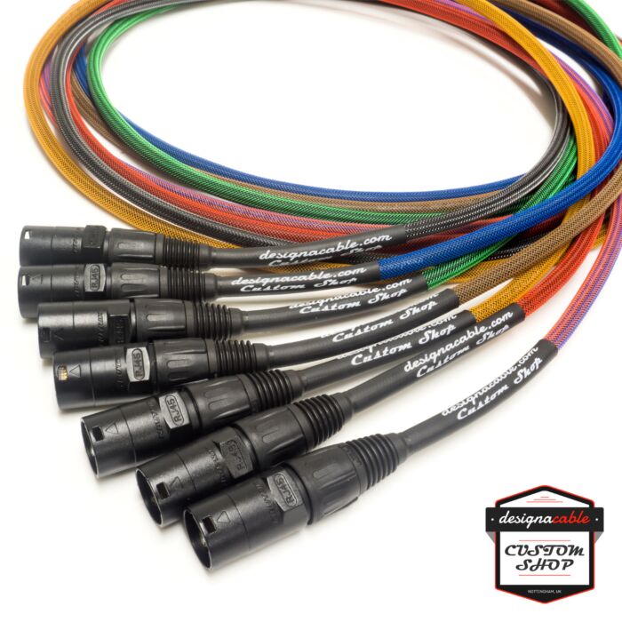 Custom Shop Braided Cat5e Premium Line 6 Variax DI Digital Interface Lead. Ethercon to RJ45 Cables.