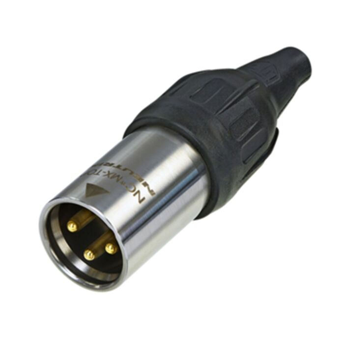 Neutrik 3 Pin NC3MX-TOP Male XLR Connector. IP65 & UL50E Protection. Outdoor