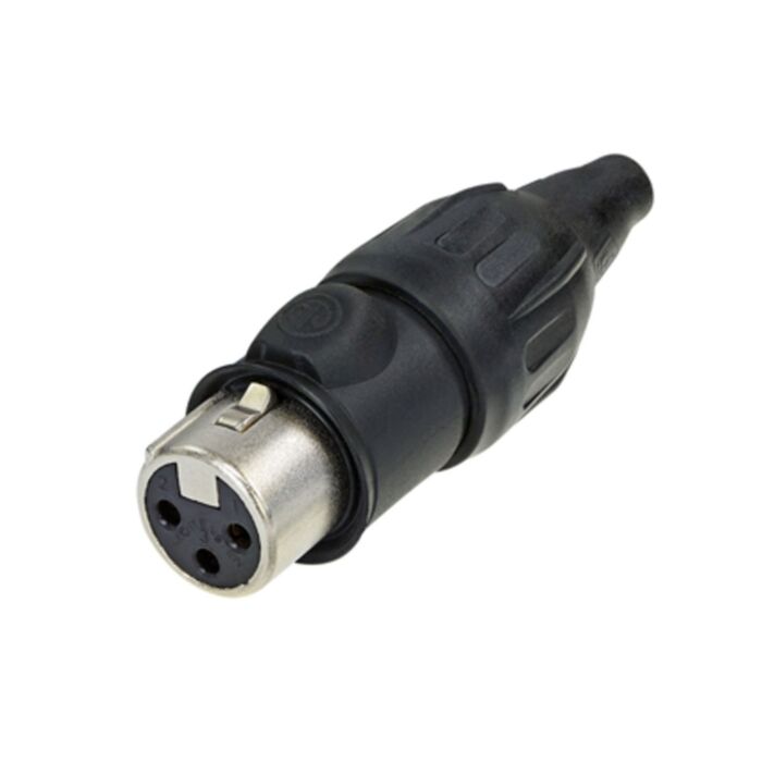 Neutrik 3 Pin NC3FX-TOP Female XLR Connector. IP65 & UL50E Protection. Outdoor