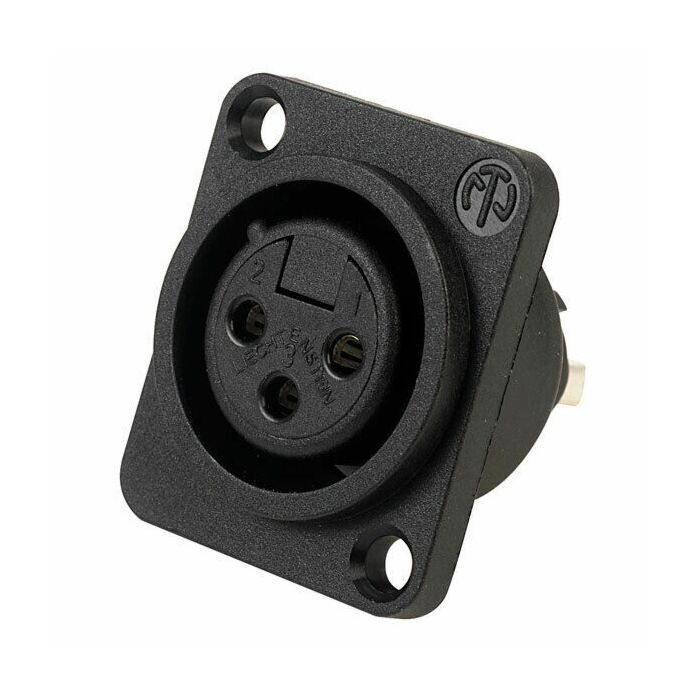 Neutrik NC3FPP. P Series XLR. Female socket