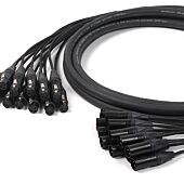 Van Damme Digitour Black Series Multicore Loom Stage Snake. Balanced Female XLR Male XLR