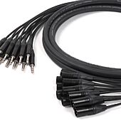 Van Damme Digitour Black Series Multicore Loom Stage Snake. Balanced TRS Jack Male XLR