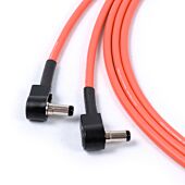 2.1mm DC Plug to Plug (Right Angles) Power Cable, for 9V or 12V guitar Effects pedals, Pedal Board.