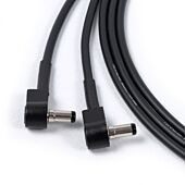 2.5mm DC Plug to Plug (Right Angles) Power Cable, for 9V or 12V guitar Effects pedals, Pedal Board.