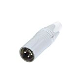 Neutrik NC3MXX-WT. XX Series XLR. Male plug