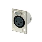 Neutrik NC3FP-1. P Series XLR. Female socket