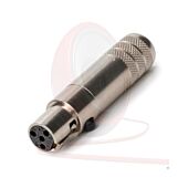 Switchcraft Tini Q-G® 4 Pin TA4FSH Female Mini XLR Connector. Steel Body