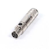 Switchcraft Tini Q-G® 5 Pin TA5FSH Female Mini XLR Connector. Steel Body