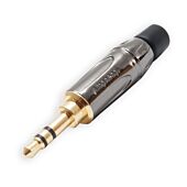 Amphenol KS3PC-AU Stereo Mini Jack Plug. Gold Plated 3.5mm Aux Connector