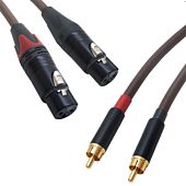 Belden 8402 Vintage Hifi Audiophile RCA Female XLR Interconnects Stereo Pair Lead