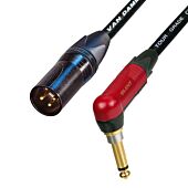 Van Damme SILENT Mono Jack to Male XLR lead. Neutrik Guitar Di Mixer Cable