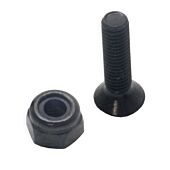 Black M3x12mm Long Screw & Nut, Neutrik D-Type Chassis Panel Mount. 