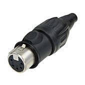 Neutrik 5 Pin NC5FX-TOP Female XLR Connector. IP65 & UL50E Protection. Outdoor