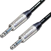 Van Damme Classsic XKE Balanced or Stereo TRS Jack Lead. Neutrik NP3X