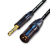 Van Damme Neutrik Gold XLR to TRS Jack Black