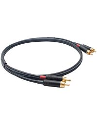 Mogami Twin RCA Lead. Low Capacitance 75ohm Audio Coax Cable. Angled or Straight Connectors