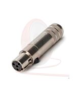 Switchcraft Tini Q-G® 4 Pin TA4FSH Female Mini XLR Connector. Steel Body