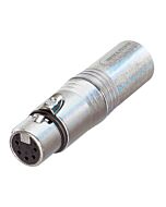 Neutrik NA3M5F 5 Pin Female to 3 Pin XLR Male. DMX Turn Around Adaptor Converter