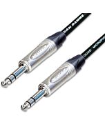 Van Damme STARQUAD Balanced or Stereo TRS Jack Lead. Neutrik NP3X