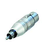 Neutrik NA2FPMM 3 Pin XLR Female to Male RCA Phono Plug. Audio Adaptor Convertor