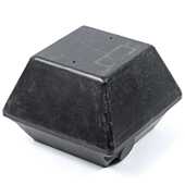 Heavily Marked Black Rubber Box 