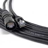 Fox Cat5e and Cat6, Flexible Ethercon to RJ45 Cable. Network Data Lead