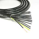 LAPP 18 Core Flexible Mains Cable. 240v Black Socapex Lighting Flex