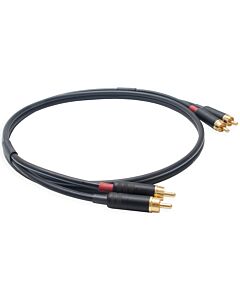 Mogami Twin RCA Lead. Low Capacitance 75ohm Audio Coax Cable. Angled or Straight Connectors